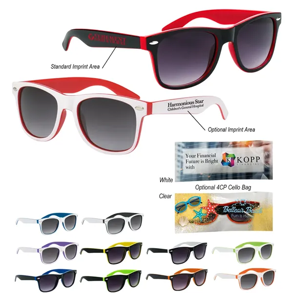 Two-Tone Malibu Sunglasses - Two-Tone Malibu Sunglasses - Image 0 of 37