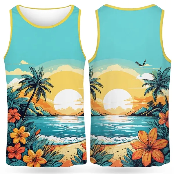 Dye Sublimation Birdseye Mesh Performance Tank Top (160gsm) - Dye Sublimation Birdseye Mesh Performance Tank Top (160gsm) - Image 0 of 5