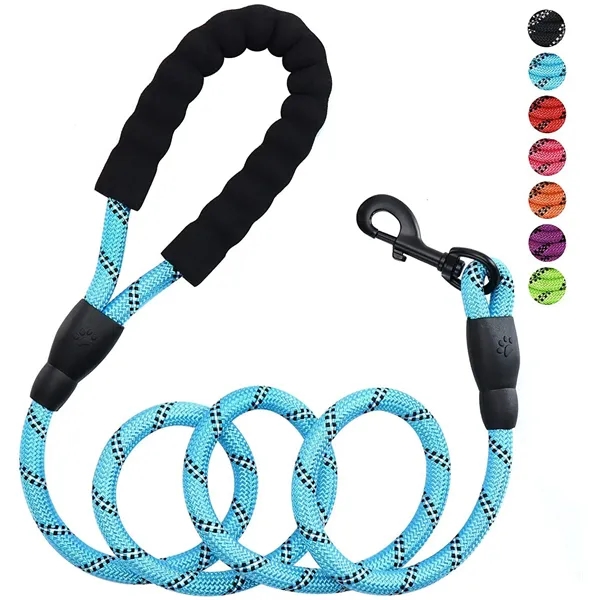 1.5m 5ft Reflective Strong Dog Leash - 1.5m 5ft Reflective Strong Dog Leash - Image 0 of 4