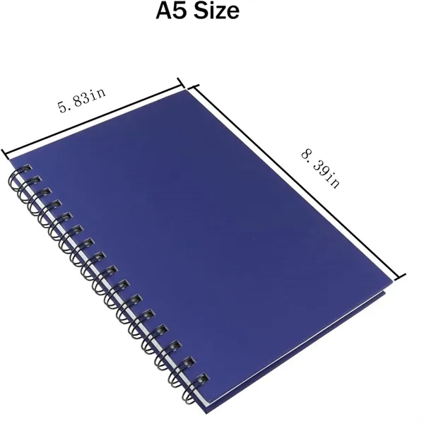 A5 Spiral Notebook Ruled Hard Kraft Cover 60 Sheets - A5 Spiral Notebook Ruled Hard Kraft Cover 60 Sheets - Image 1 of 4