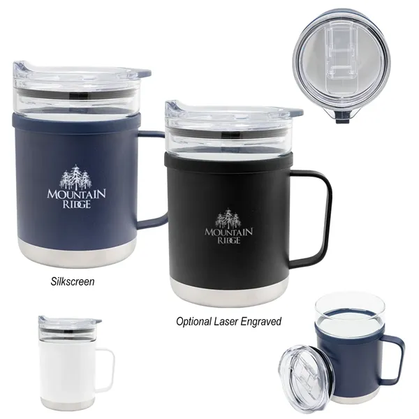 15 Oz. Glass & Stainless Steel Mug