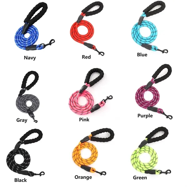 1.5m 5ft Reflective Strong Dog Leash - 1.5m 5ft Reflective Strong Dog Leash - Image 1 of 4