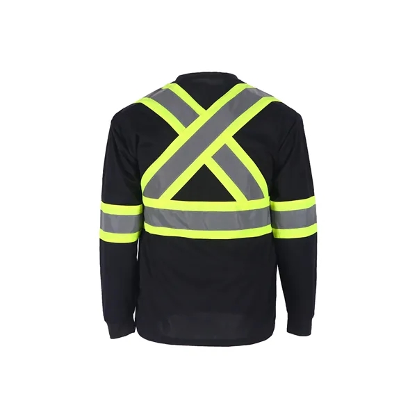 Long Sleeve Hi Vis Reflective Safety Shirts - Long Sleeve Hi Vis Reflective Safety Shirts - Image 1 of 4