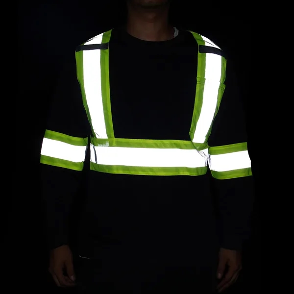 Long Sleeve Hi Vis Reflective Safety Shirts - Long Sleeve Hi Vis Reflective Safety Shirts - Image 4 of 4