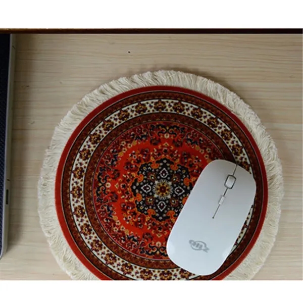 Tassel Carpet Mouse Pad/Rug Coaster Round - Tassel Carpet Mouse Pad/Rug Coaster Round - Image 3 of 7