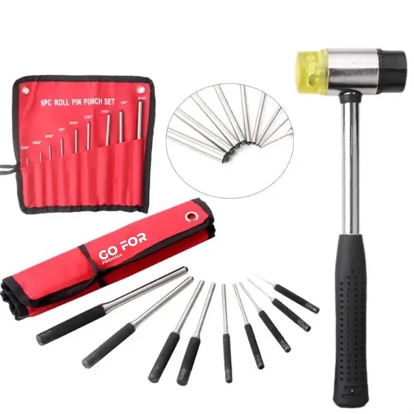 9 Pieces Roll Pin Punch Set - 9 Pieces Roll Pin Punch Set - Image 0 of 2