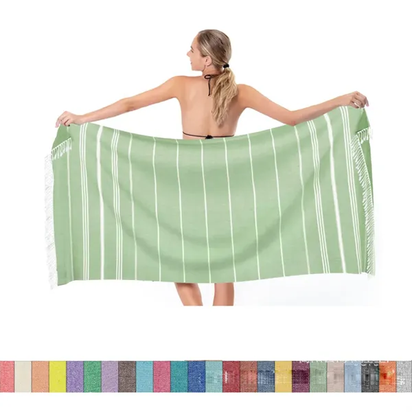 Turkish Beach Towel Oversized 39x71 100% Cotton - Turkish Beach Towel Oversized 39x71 100% Cotton - Image 0 of 2