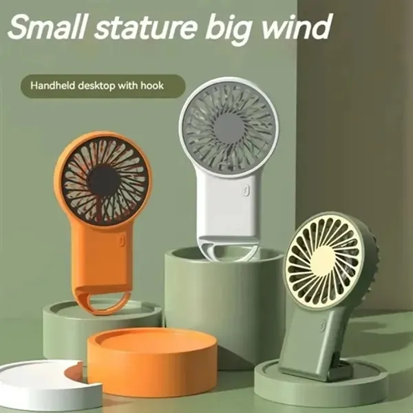 Portable Mini USB Fan with Hook - Portable Mini USB Fan with Hook - Image 1 of 3