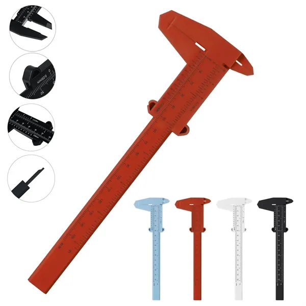 Mini Plastic Caliper Double Vernier Scale - Mini Plastic Caliper Double Vernier Scale - Image 1 of 3
