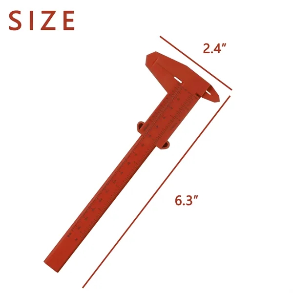 Mini Plastic Caliper Double Vernier Scale - Mini Plastic Caliper Double Vernier Scale - Image 2 of 3