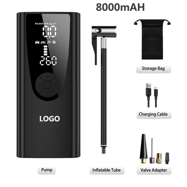 12V 150PSI 8000mAh  Wireless Electric Car Air Compressor - 12V 150PSI 8000mAh  Wireless Electric Car Air Compressor - Image 0 of 6
