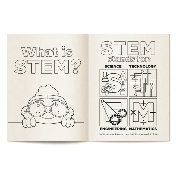 Learning About STEM Coloring Book - Learning About STEM Coloring Book - Image 2 of 2