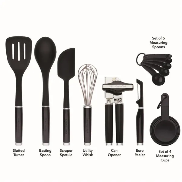 Kitchen Aid - Classic Tool and Gadget Set - 15 Piece Black - Kitchen Aid - Classic Tool and Gadget Set - 15 Piece Black - Image 3 of 5