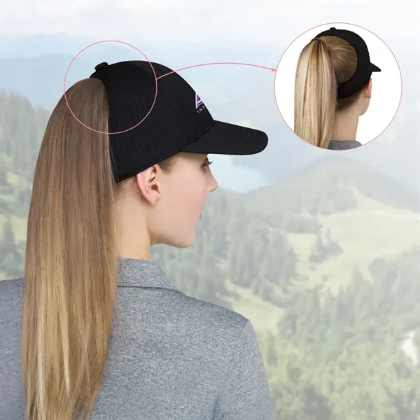 Ladies Four Panel Chino Twill Baseball Cap - Ladies Four Panel Chino Twill Baseball Cap - Image 3 of 4