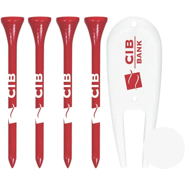 4 Tall Golf Tees/1 Pm19/1 Dvf Packaged - 4 Tall Golf Tees/1 Pm19/1 Dvf Packaged - Image 1 of 1