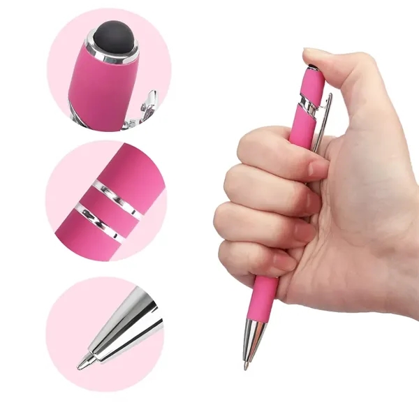 2-in-1 Stylus With Retractable Metal Ballpoint Pens 0.5 Mm - 2-in-1 Stylus With Retractable Metal Ballpoint Pens 0.5 Mm - Image 3 of 4