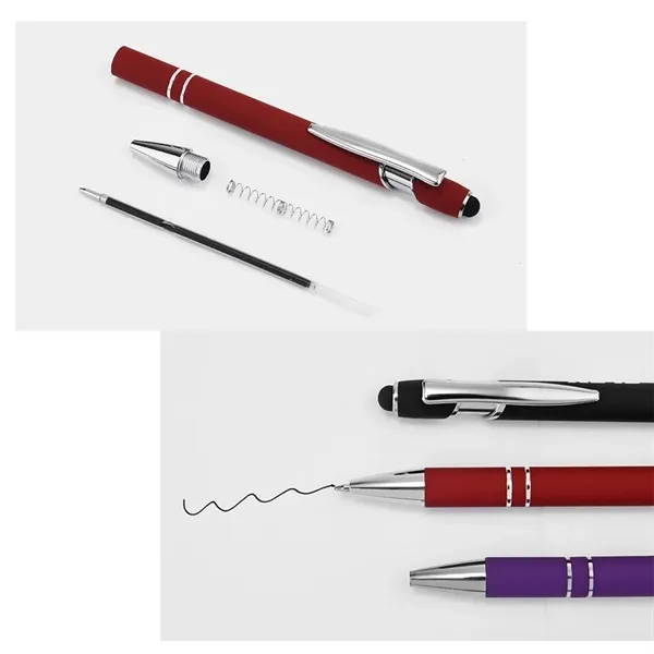 2-in-1 Stylus With Retractable Metal Ballpoint Pens 0.5 Mm - 2-in-1 Stylus With Retractable Metal Ballpoint Pens 0.5 Mm - Image 4 of 4