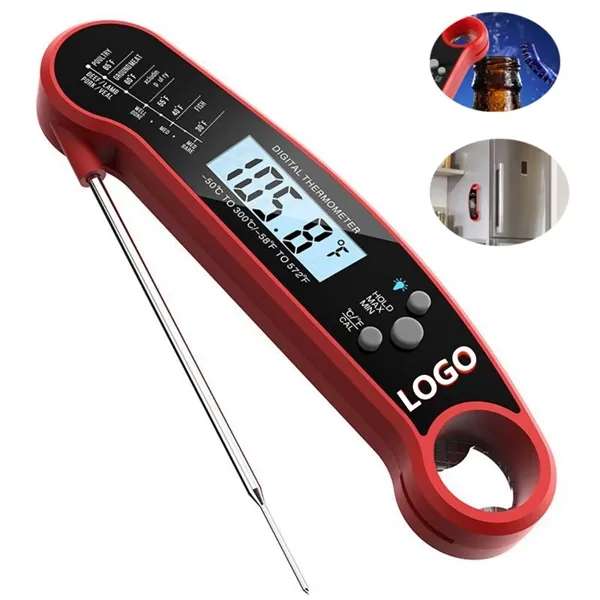 Foldable Waterproof Digital Instant Read Meat Thermometer - Foldable Waterproof Digital Instant Read Meat Thermometer - Image 0 of 5