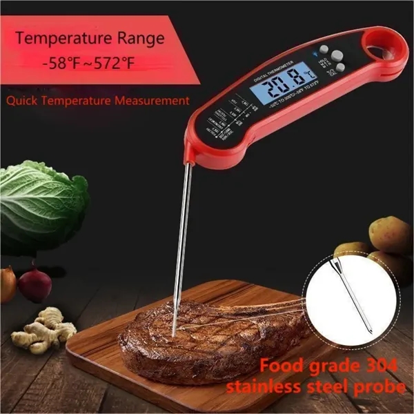 Foldable Waterproof Digital Instant Read Meat Thermometer - Foldable Waterproof Digital Instant Read Meat Thermometer - Image 3 of 5