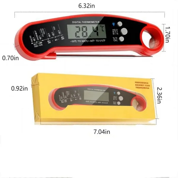 Foldable Waterproof Digital Instant Read Meat Thermometer - Foldable Waterproof Digital Instant Read Meat Thermometer - Image 5 of 5