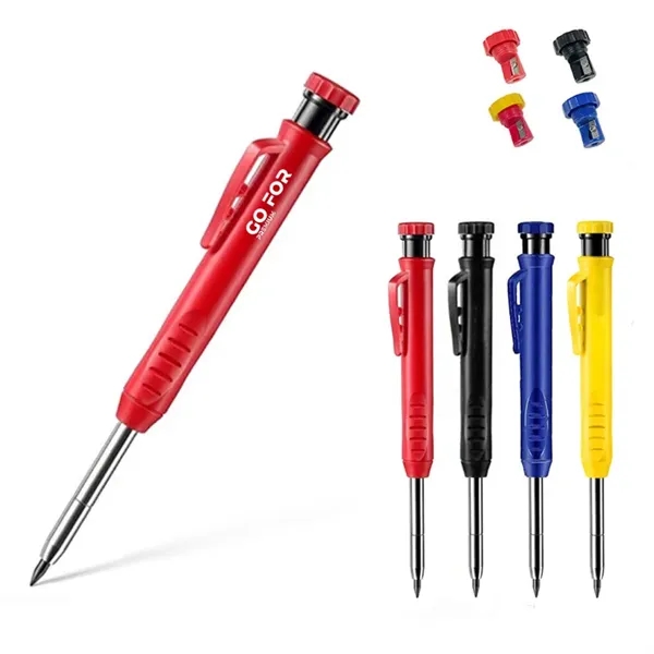Solid Carpenter Pencil with Built-in Sharpener - Solid Carpenter Pencil with Built-in Sharpener - Image 0 of 8