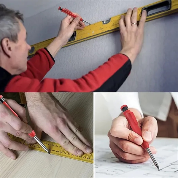 Solid Carpenter Pencil with Built-in Sharpener - Solid Carpenter Pencil with Built-in Sharpener - Image 4 of 8