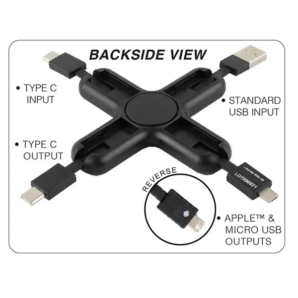 5-in-1 Cell Phone Charging Cable Spinner - 5-in-1 Cell Phone Charging Cable Spinner - Image 13 of 16