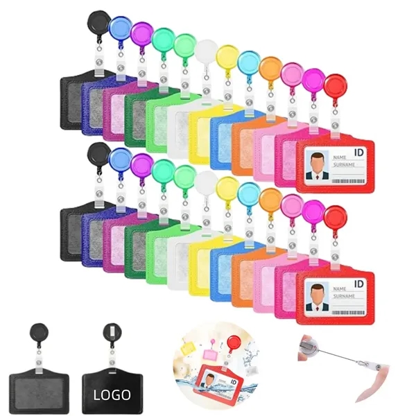 Business ID Card Badge Holder with Retractable Clip - Business ID Card Badge Holder with Retractable Clip - Image 0 of 7