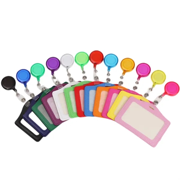 Business ID Card Badge Holder with Retractable Clip - Business ID Card Badge Holder with Retractable Clip - Image 3 of 7