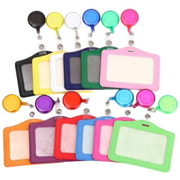 Business ID Card Badge Holder with Retractable Clip - Business ID Card Badge Holder with Retractable Clip - Image 4 of 7