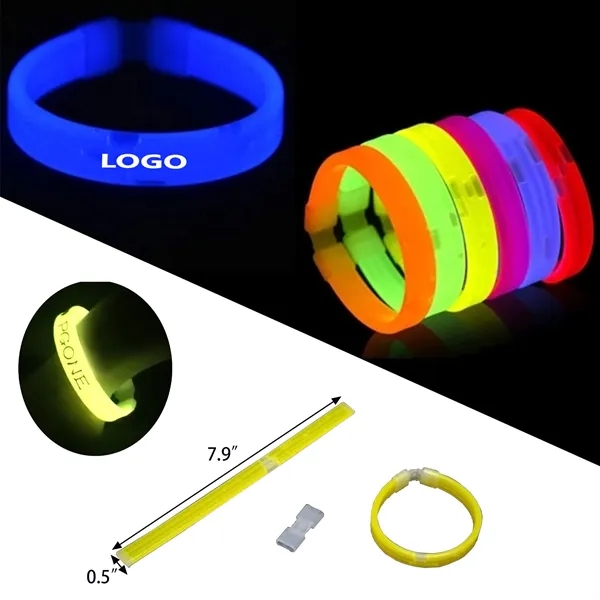 Wrist Band Bracelet Light Up Glow 100PCS - Wrist Band Bracelet Light Up Glow 100PCS - Image 0 of 1