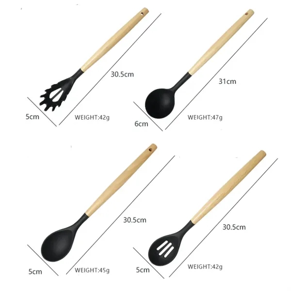 Silicone Cooking Utensil Set - Silicone Cooking Utensil Set - Image 2 of 6