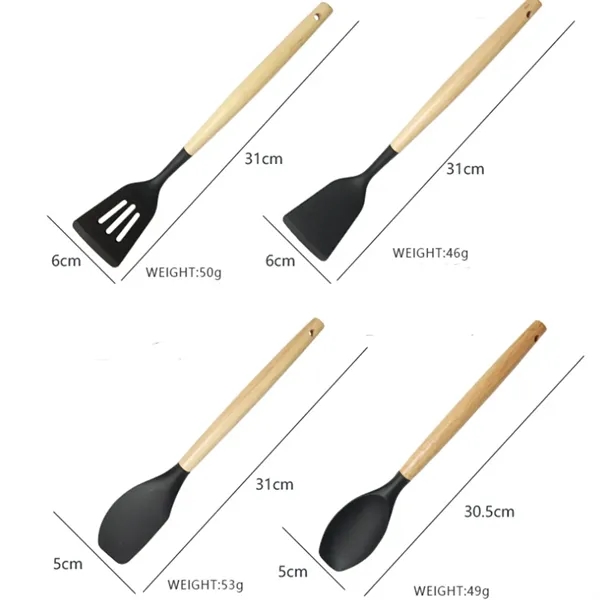 Silicone Cooking Utensil Set - Silicone Cooking Utensil Set - Image 3 of 6