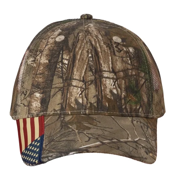 KATI Mesh Camo Woven USA Flag