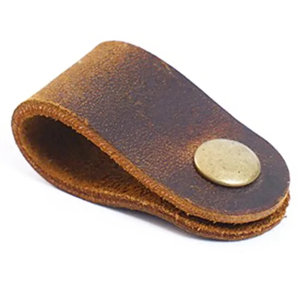 Genuine Leather Cord Organizer USB Holder - Genuine Leather Cord Organizer USB Holder - Image 2 of 4
