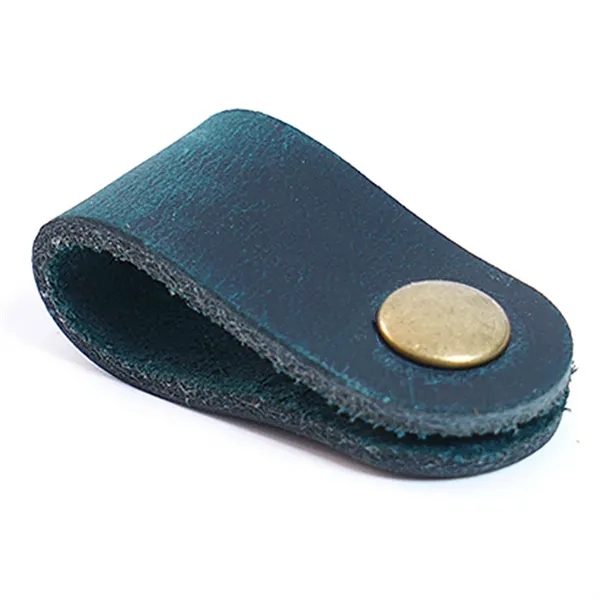 Genuine Leather Cord Organizer USB Holder - Genuine Leather Cord Organizer USB Holder - Image 3 of 4