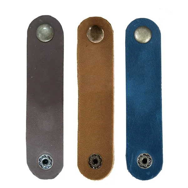 Genuine Leather Cord Organizer USB Holder - Genuine Leather Cord Organizer USB Holder - Image 1 of 4