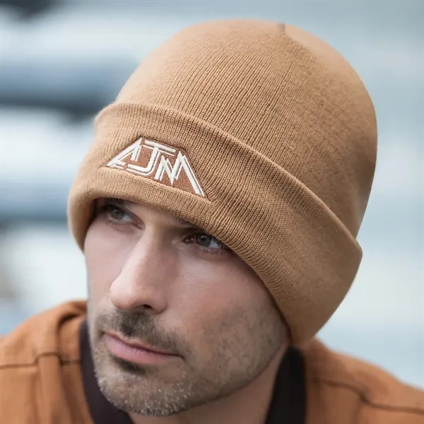 Acrylic/Polyester Micro Fleece Rib Knit Cuff Toque - Acrylic/Polyester Micro Fleece Rib Knit Cuff Toque - Image 11 of 12