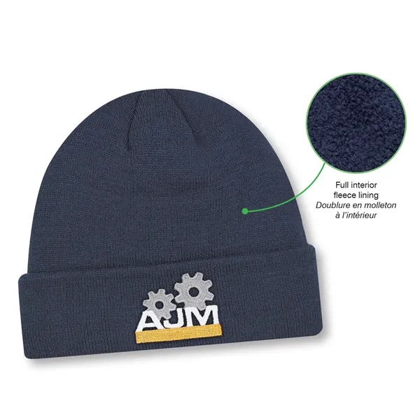 Acrylic/Polyester Micro Fleece Rib Knit Cuff Toque - Acrylic/Polyester Micro Fleece Rib Knit Cuff Toque - Image 12 of 12