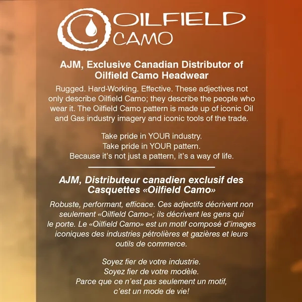 Six Panel (Trim) Oilfield® Camouflage Cap - Six Panel (Trim) Oilfield® Camouflage Cap - Image 8 of 8