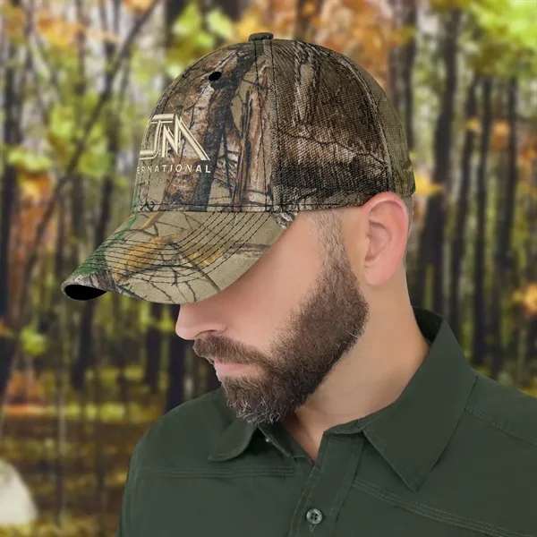 Brushed Polycotton /  Realtree XTRA Mesh Hunting Cap - Brushed Polycotton /  Realtree XTRA Mesh Hunting Cap - Image 4 of 7