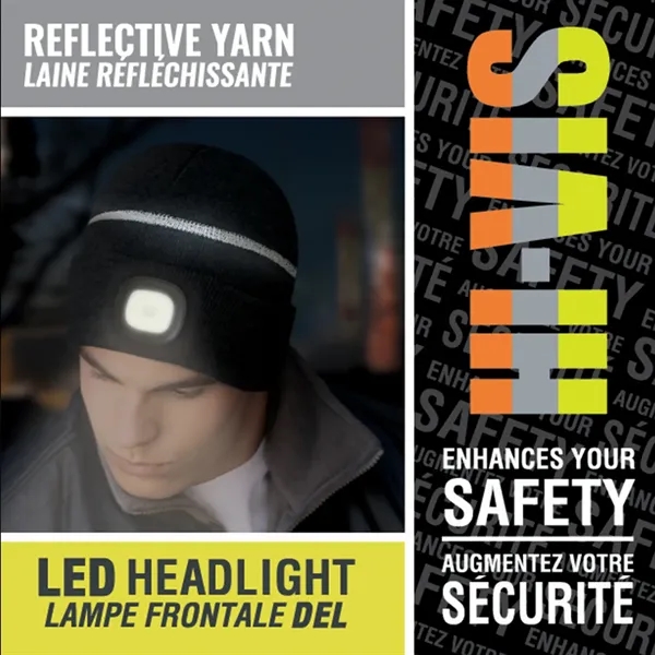Cuff Safety Toque with LED Light - Cuff Safety Toque with LED Light - Image 7 of 8