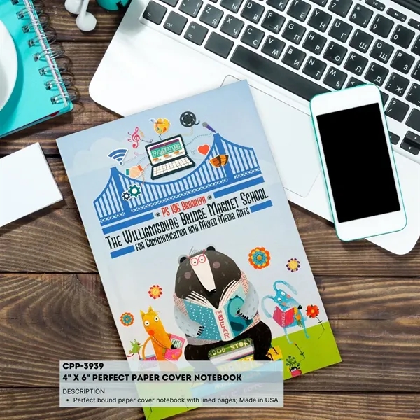 4" x 6" Perfect Paper Cover Notebook - 4" x 6" Perfect Paper Cover Notebook - Image 7 of 9