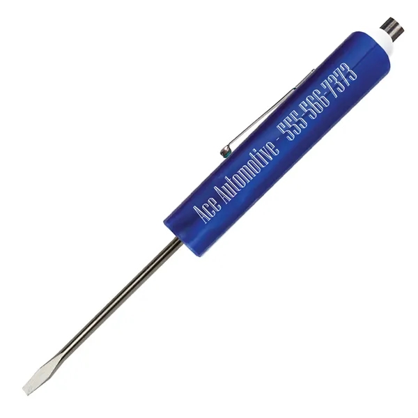 Jumbo Pocket Screwdriver - 1/8" Flat Tip Blade w/Magnet Top - Jumbo Pocket Screwdriver - 1/8" Flat Tip Blade w/Magnet Top - Image 2 of 15