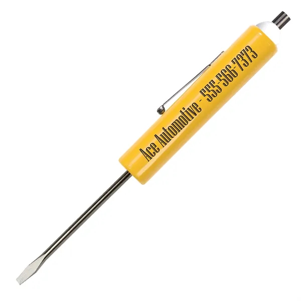 Jumbo Pocket Screwdriver - 1/8" Flat Tip Blade w/Magnet Top - Jumbo Pocket Screwdriver - 1/8" Flat Tip Blade w/Magnet Top - Image 6 of 15