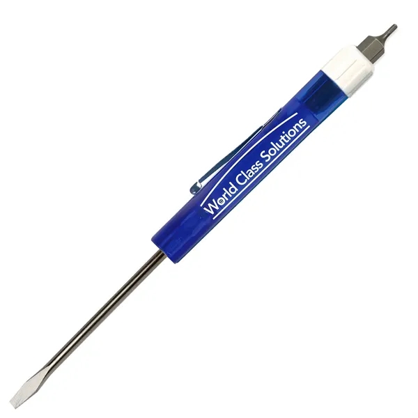 Pocket Screwdriver - Fixed 1/8" Flat Tip Blade w/Hex Bit Top - Pocket Screwdriver - Fixed 1/8" Flat Tip Blade w/Hex Bit Top - Image 17 of 19