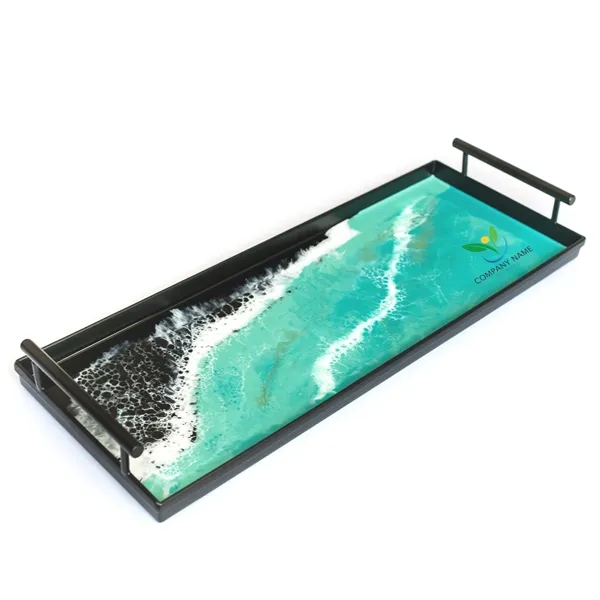 Resin Black Rectangle Tray - Resin Black Rectangle Tray - Image 0 of 15