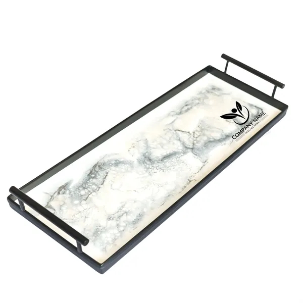 Resin Black Rectangle Tray - Resin Black Rectangle Tray - Image 3 of 15