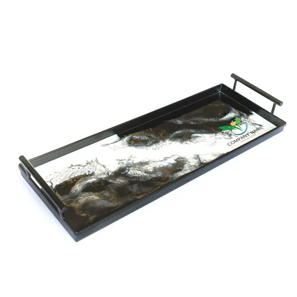 Resin Black Rectangle Tray - Resin Black Rectangle Tray - Image 5 of 15