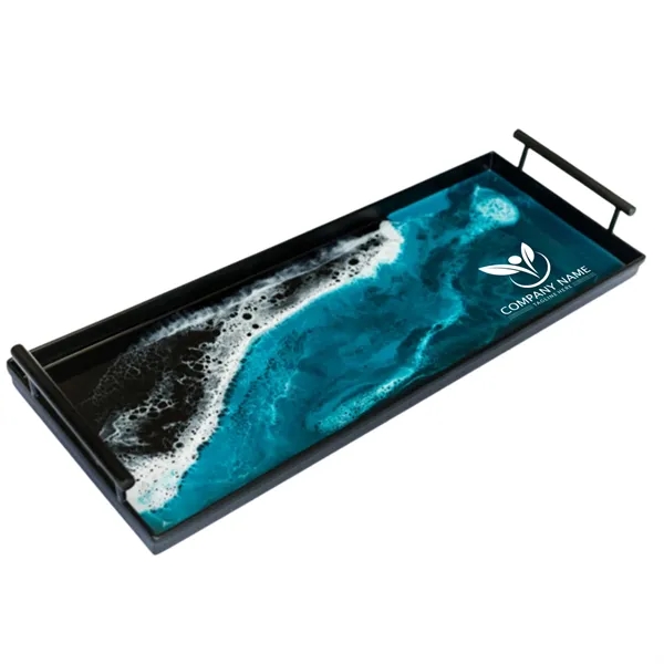 Resin Black Rectangle Tray - Resin Black Rectangle Tray - Image 6 of 15